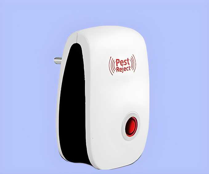 🛡️ PEST REJECT – Ultrasonic Pest Repeller (White)