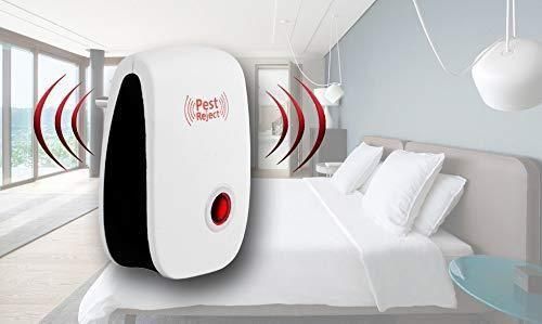 🛡️ PEST REJECT – Ultrasonic Pest Repeller (White)